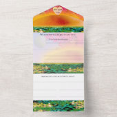 夕焼けのカマキリ オールインワン招待状 (内側)