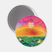 夕焼けのカマキリ マグネット (正面/裏面)