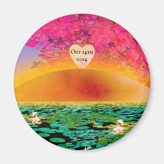 夕焼けのカマキリ マグネット (正面)