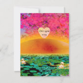 夕焼けのカマキリ 出欠カード (正面)