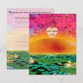 夕焼けのカマキリ 出欠カード (正面/裏面)