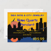 夕焼けのスカイラインディスプレイ ポストカード (正面/裏面)