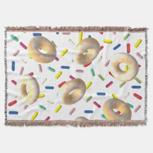 夕焼けのドーナツと散水 スローブランケット (正面)