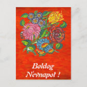 夕焼けのハンガリー花文印象 ポストカード (正面)