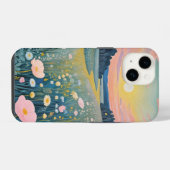 夕焼けのポピー iPhoneケース (裏面横)