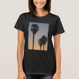夕焼けのヤシの木 Tシャツ