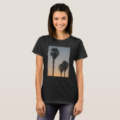夕焼けのヤシの木 Tシャツ (正面フル)