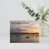 夕焼けのヨット ポストカード (スタンド正面)