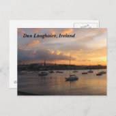 夕焼けのヨット ポストカード (正面/裏面)