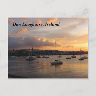 夕焼けのヨット ポストカード