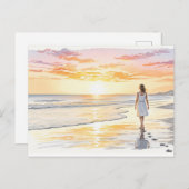 夕焼けの囁き ポストカード (正面/裏面)