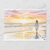 夕焼けの囁き ポストカード (正面)