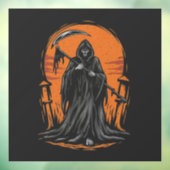 夕焼けの墓場の死神のキャラクターイラスト ウィンドウサイン (シート3)