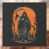夕焼けの墓場の死神のキャラクターイラスト ウィンドウサイン (シート2)