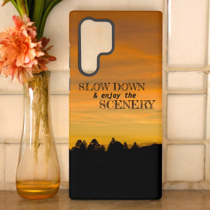 夕焼けの夢見るような草原の丘 - オーダーメイド SAMSUNG GALAXY S22 ULTRAケース