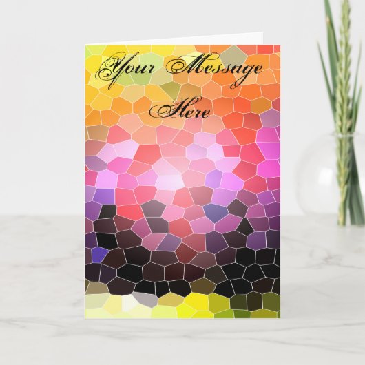 夕焼けの岩 カード (正面)