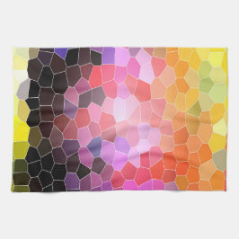 夕焼けの岩 キッチンタオル