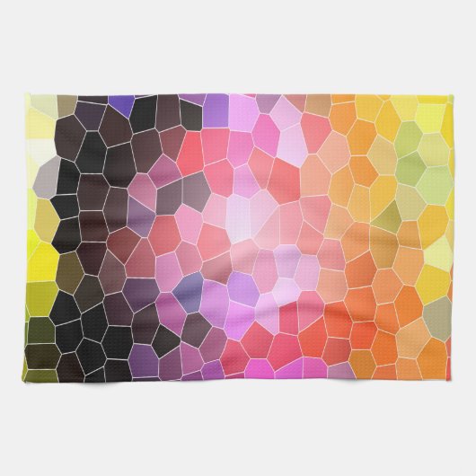 夕焼けの岩 キッチンタオル (横)