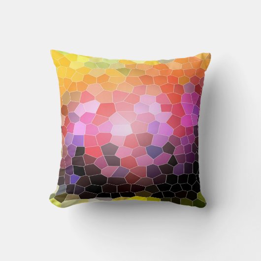 夕焼けの岩 クッション (正面)