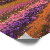 夕焼けの暖かい輝き ポスター (角)