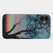 夕焼けの木のシルエット Case-Mate iPhoneケース (裏面(横))