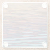 夕焼けの波紋 ガラスコースター (裏面)