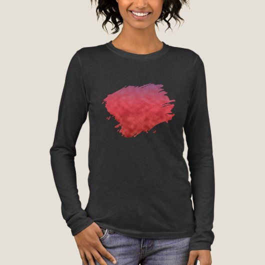 夕焼けの深紅の霞 トライブレンドTシャツ (正面)