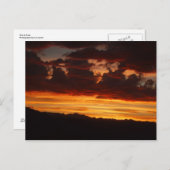夕焼けの炎 ポストカード (正面/裏面)