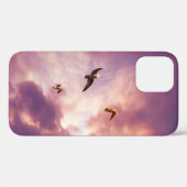 夕焼けの空を飛ぶアホウドリのiPhoneケース Case-Mate iPhoneケース (裏面 (横))