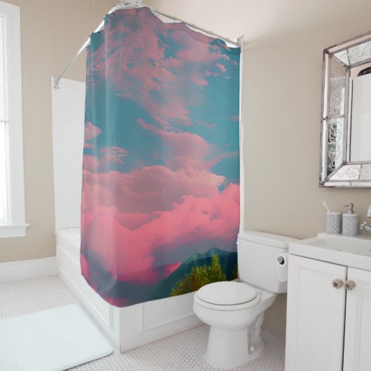 夕焼けの空 シャワーカーテン (インサイチュ)