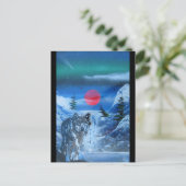 夕焼けの美しい狼 ポストカード (スタンド正面)