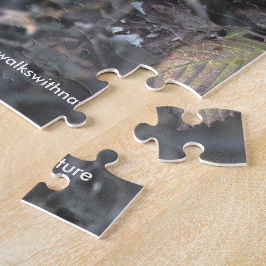 夕焼けの美しい長耳フクロウ ジグソーパズル (側面)