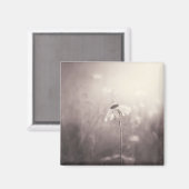 夕焼けの花のセピア畑 マグネット (正面/裏面)