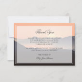 夕焼けの葬儀サンキューカード |記念カード サンキューカード (正面)