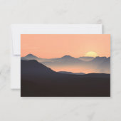 夕焼けの葬儀サンキューカード |記念カード サンキューカード (裏面)