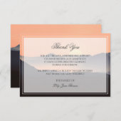 夕焼けの葬儀サンキューカード |記念カード サンキューカード (正面/裏面)