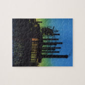 夕焼けの製造工場、ヴィンテージ ビジネス ジグソーパズル (横)