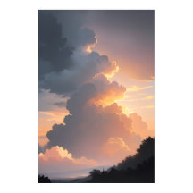 夕焼けの雲景