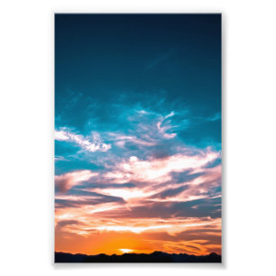夕焼けの雲 フォトプリント