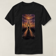 夕焼けの霊柩車 ラストライド Tシャツ