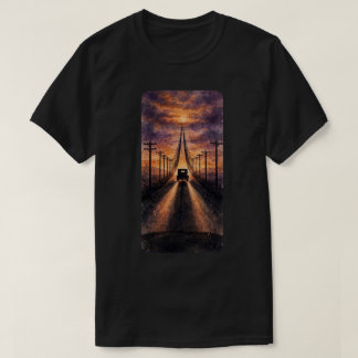 夕焼けの霊柩車 ラストライド Tシャツ