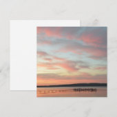 夕焼けの静けさ 招待状 (正面/裏面)