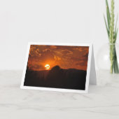 夕焼けの風景 カード (正面)