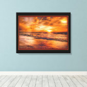 夕焼けの黄金 キャンバスプリント (インサイチュ (ウッドフロア))