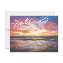 夕焼けはビーチと海