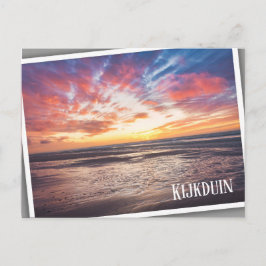 夕焼けはビーチと海 ポストカード