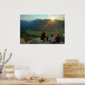 夕焼けを楽しむ ポスター (キッチン)