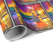 夕焼けを眺める ラッピングペーパー (ロールコーナー)