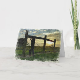 夕焼けを見る カード