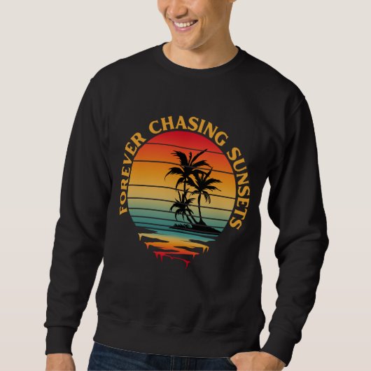 夕焼けを追いかけてTシャツ スウェットシャツ (正面)
